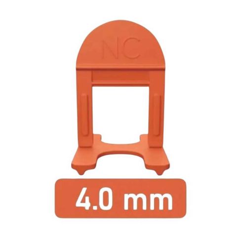 Nivelador Pisos 4.0mm Laranja 100 Pecas Nivela Certo