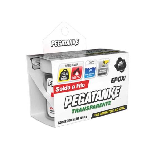 Cola Epoxi Solda a Frio Transparente 35.8g - Pegatanke