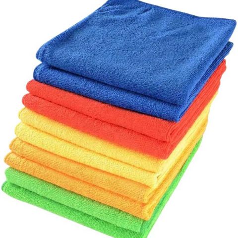 Toalha Flanela De Microfibra 30x40cm - Cores - Isalitec