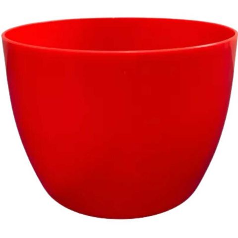 Cachepô Plástico 10 x 15cm - Vermelho - Mantac