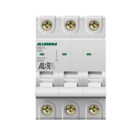 Disjuntor Din Tripolar C50/3 - 240/415v - 50/60hz - Alumbra