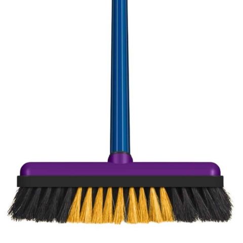 Vassoura Doméstica Para Pisos Delicados 60205 Com Cabo - Roma