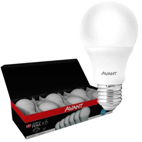 Lampada Led Bulbo - 7w 560Lm 6500k - Pack 03 Pecas - Avant
