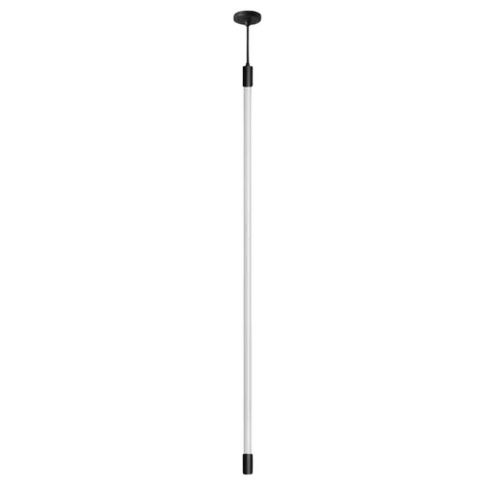 Pendente Tubular Horizontal - 1xt8 - Preto - Reue