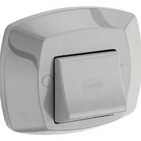 Acabamento Valvula Descarga - Cinza Perola - Docol