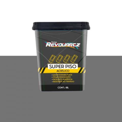 Tinta Piso E Quadras Premium Fosco 3.6l Cinza - Revquartz