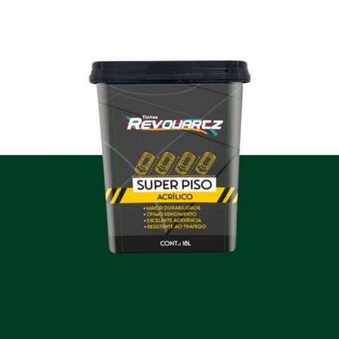 Tinta Piso E Quadras Premium Fosco 3.6l Verde - Revquartz