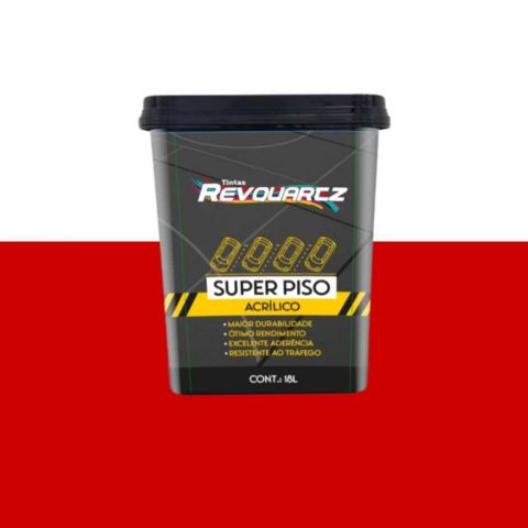 Tinta Piso E Quadras Premium Fosco 3.6l Vermelho Bandeira - Revquartz