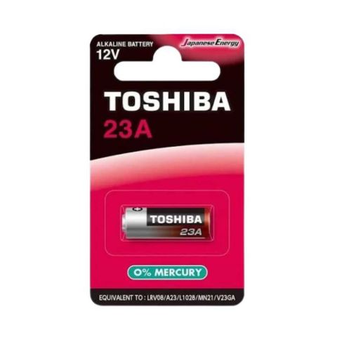 Pilha Eletrônica Alcalina 12v - A23 | Toshiba