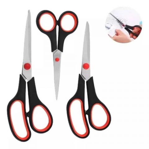 Tesoura Multiuso 5,5 - 7,5 - 8,5" Com 3 Pecas - Luatek