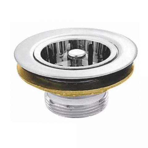 Valvula Pia Americana Aco Inox - 31/2" Cromada - Talita