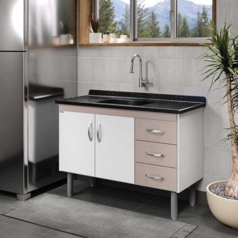 Gabinete Cozinha Toquio 116cm Cerejeira - Rorato