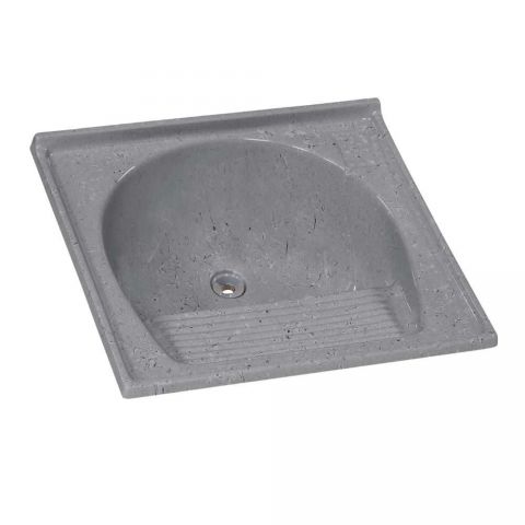 Tanque Simples Sintético Granitado 67 X 62cm Cinza - Rorato