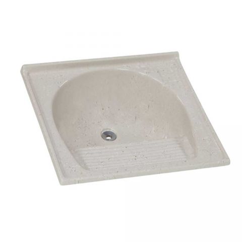 Tanque Simples Sintético Granitado 67 X 62cm Travertino - Rorato