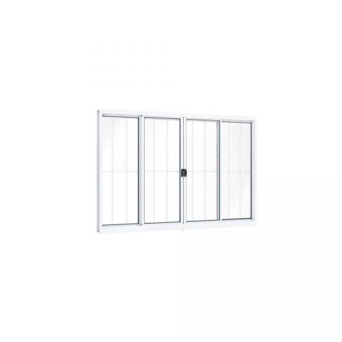 Janela Aluminio C/g 120 X 8,5 X150cm - Branca - Riobras