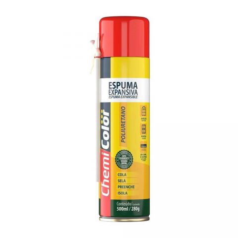 Espuma Expansiva Poliuretano - 500ml - Chemicolor