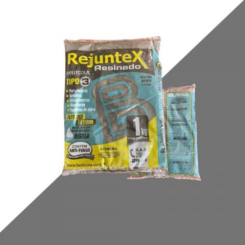Rejunte Resinado Externo 1kg Cinza Artico - Beliticola