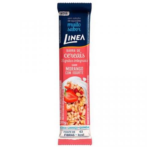 Barra De Cereal Linea Morango Com Iogurte 20g
