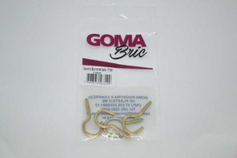 Gancho Bicromatizado 17x60 4 Pecas Goma