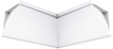 Acabamento Forro Pvc Canto Interno Branco Plasbil