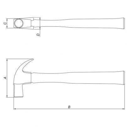 Martelo 29mm Tramontina Unha Polido 40200029