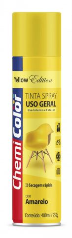 Tinta Spray Brilhante Amarelo 400ml - Chemicolor