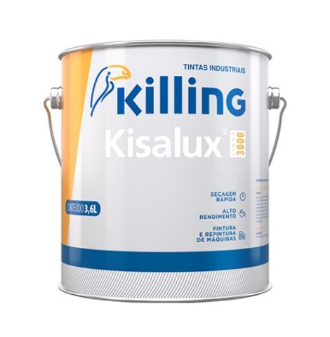 TINTA ESMALTE INDUSTRIAL BRILHANTE 3.6LT PRETO CADILAC - KISALUX