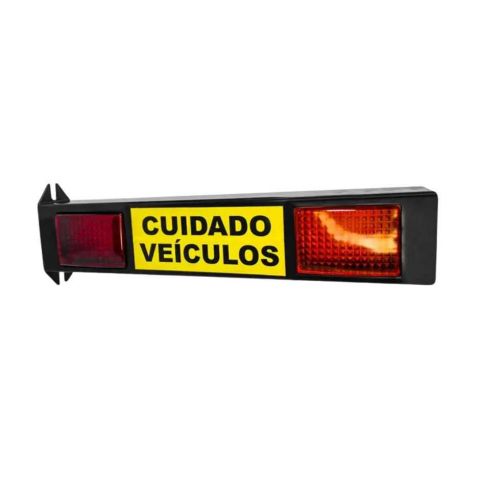 Sinalizador Led Bivolt Garagem Entrada E Saidas Veiculos