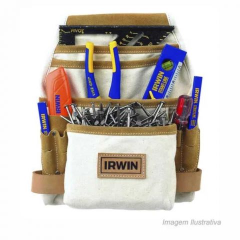 Pochete Em Lona Para Ferramentas 10 Bolsos - Irwin 