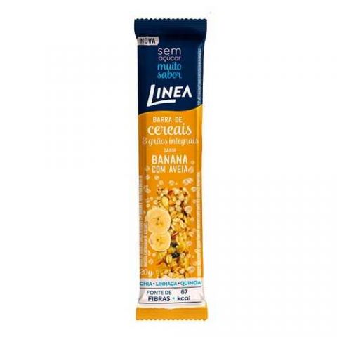 Barra De Cereal Linea Banana Com Aveia 20g