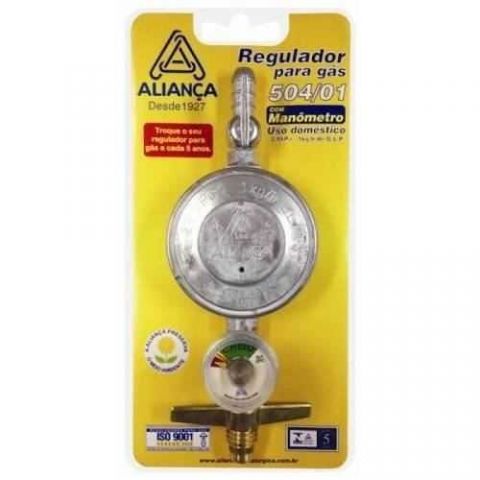 Regulador Gas Alianca C/manometro 504/01 1kg/h