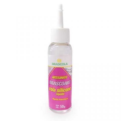 Cola Silicone Liquida Artesanato 50g Brascoarte