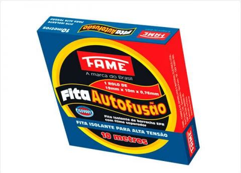Fita Isolante Auto Fusao 19mm X 10 Metros Fame