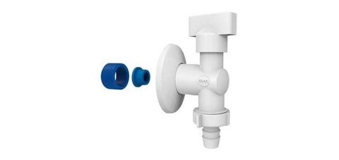 Torneira Blukit Multiuso Branca 1/4 Volta 1/2"-3/4"