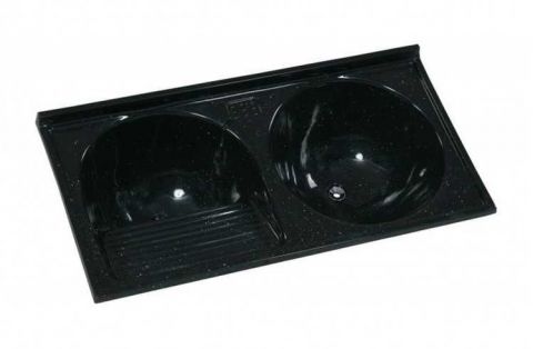 Tanque Rorato Sintetico Duplo 138 X 69cm Preto