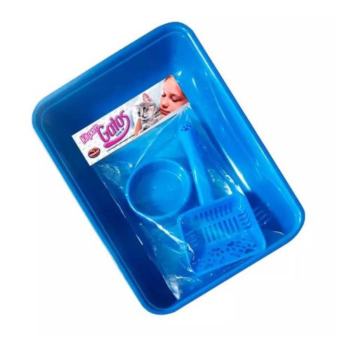 Kit Furacao Pet Para Gatos 3 Pecas Azul