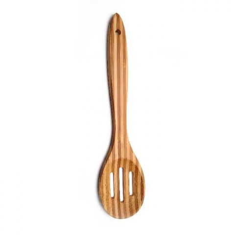 Colher Vazada Bambu 28cm Kitchen
