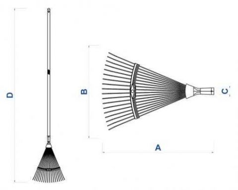 Vassoura Jardim Tramontina 22d Ferro C/cabo