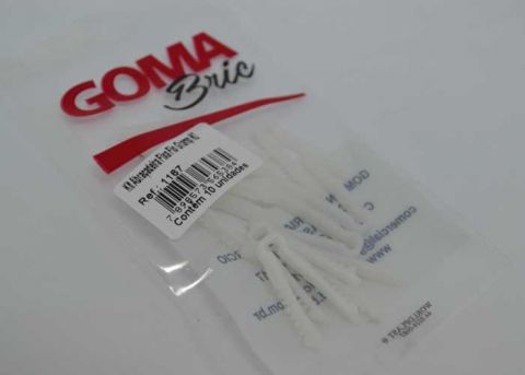 Abracadeira Fixa Fio Grampo N2 10 Pecas Goma