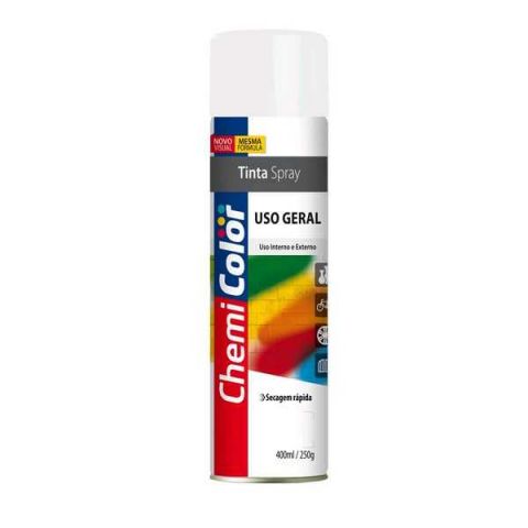 Tinta Spray Chemicolor Fosco Branco 400ml