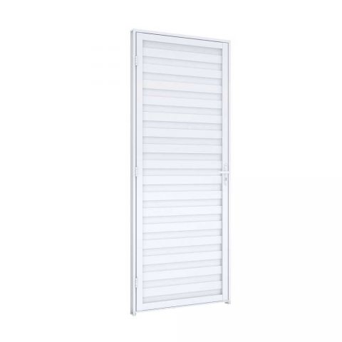 Porta Aluminio Giro Laminada 215 x 85 x 6.5 Cm Direita Riobras