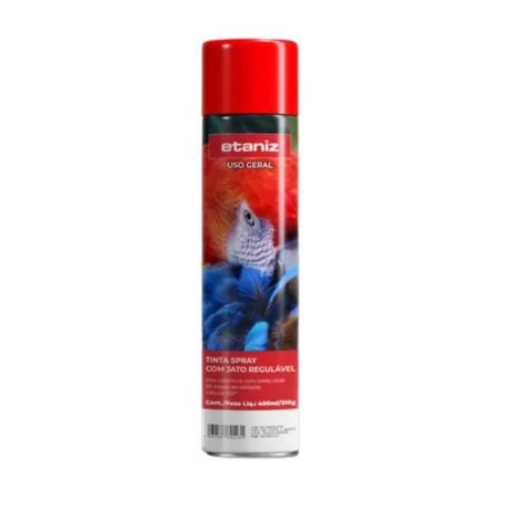 Tinta Spray Brilhante Vermelho 400ml - Etaniz