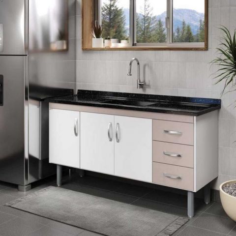 Gabinete Cozinha Toquio 144cm Cerejeira - Rorato