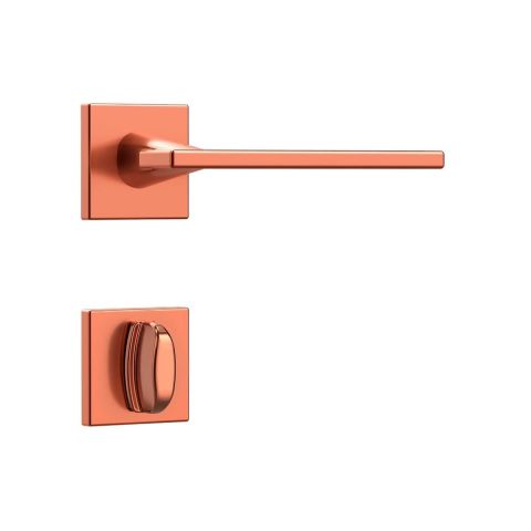 FECHADURA CLASSIC 3000 BANHEIRO ROSETA QUADRADA- ROSE - STAM