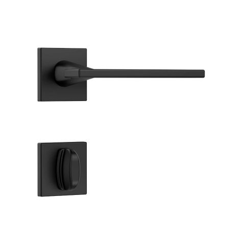 Fechadura Classic 3000 Banheir Roseta Quadrada- Black - Stam