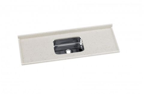 Pia Cozinha Roralit Travertino 150 X 55cm - Cuba Inox - Rorato