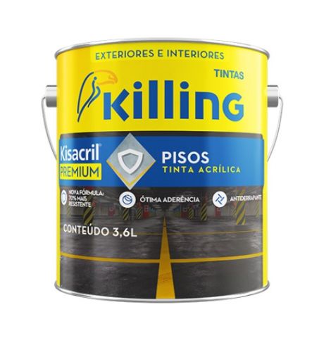 TINTA ACRILICA PISO 3.6 LITROS VERDE - KISACRIL