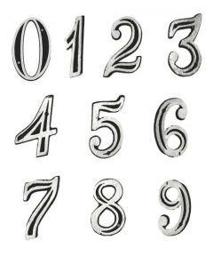 Numero Aluminio 12cm Com Sombra Nº 3 Alumibronze