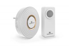 CAMPAINHA WIRELESS REDONDA BRANCA BIVOLT CONFORTDOOR