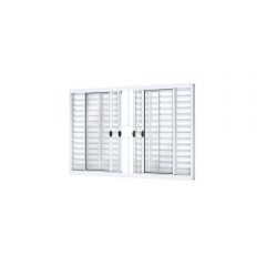 VENEZIANA ALUMINIO C/GRADE CENTRAL R10-100 X 150CM - RIOBRAS